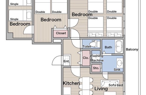 Dotonbori Apartment | Namba Kuromon House 701