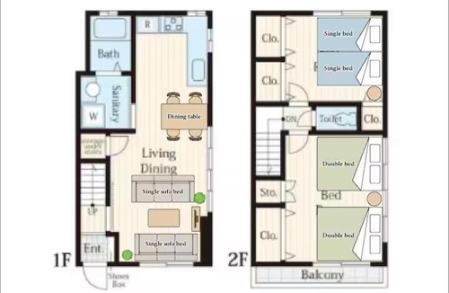Shinagawa Villa | New!편의점1분#신주쿠20분#시부야20분#30평#최대8명#침실2개#하네다공항직통60분#러블리아파트#고급매트리스#2층주택