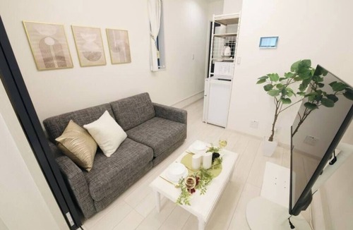 Kameido Apartment | [Newly Built, Private Rental for Up to 4 Guests] Near Tokyo Skytree/6 minutes from Asakusa/4-minute walk from the station/Direct access to Ueno and Shibuya/4 minutes to the shopping mall/Automatic lock system, free Wi-Fi/Long-term stays welco
