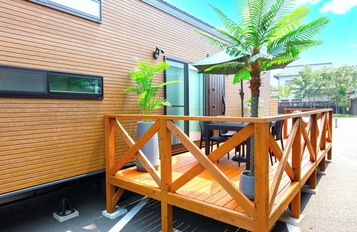 Kurokawa House | Newly built Trailer house for rent in Villa Aso /Aso Kumamoto