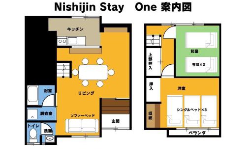 Sawara-ku Apartment | Nishijin Stay One
