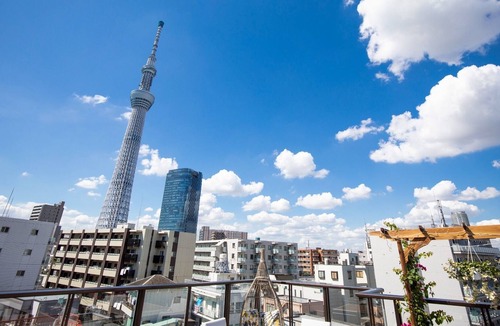 Sumida House | No 402 with double bed kitchen / Sumida Tokyo
