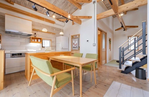 Miyota Cottage | Nordic Villa in Nishi-Karuizawa | Loft & Fireplace