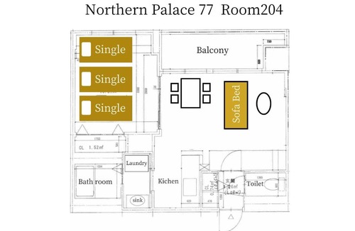 Susukino Apartment | Northern Palace 77