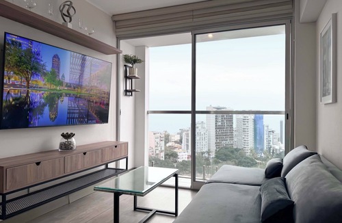 Barranco Apartment | Ocean View 1BR - TV 65" - Pool - Jacuzzi 1806