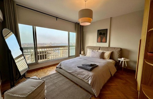 Zamalek Apartment | Panoramic Luxury Nile & Skyline View in Zamalek