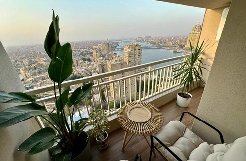 Zamalek Apartment | Panoramic Luxury Nile & Skyline View in Zamalek