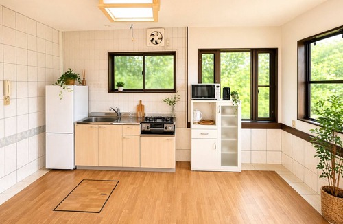 Miyazaki House | Peaceful Ocean View Villa with Free Parking & Full Kitchen