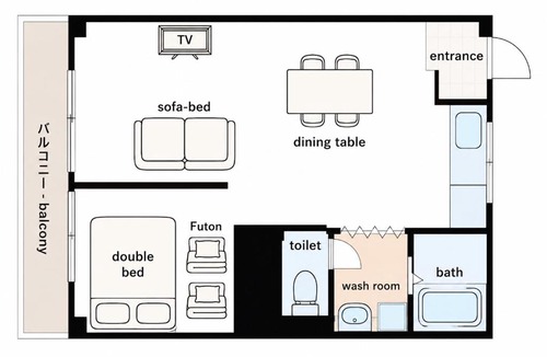Kurume Apartment | privatespace Second 502-Self check-in