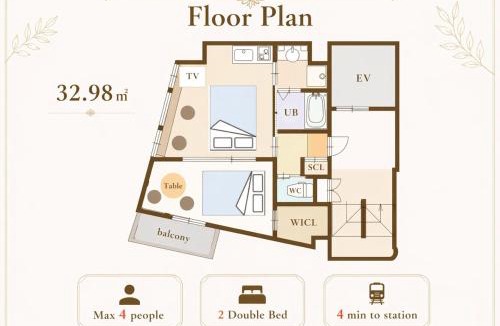 Konohana House | Residential Hotel Alex 701 難波,関空直通 USJまで5分,最上階 浴室乾燥機能付き