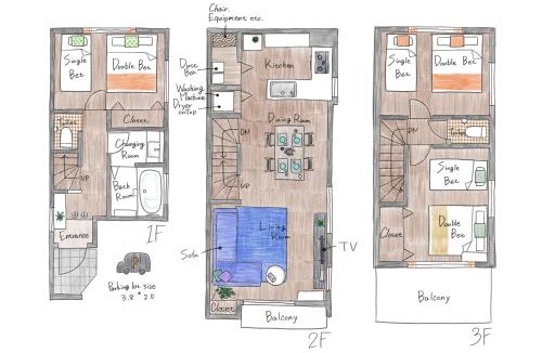 Kamiikebukuro Villa | SCD2 Fully Equipped House for 9 in Ikebukuro