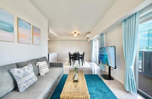 Naha City Centre Apartment | Solterrace Naha - Beach Walk 3min, Free Parking, New 70sqm 6Guests