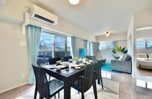 Naha City Centre Apartment | Solterrace Naha - Beach Walk 3min, Free Parking, New 70sqm 6Guests