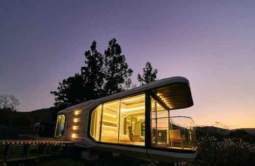 Yufu RV Rental | Spaceship SPACE VESSEL base under construction Tr/Yufu City Ōita