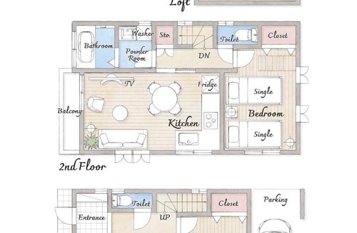 Tachikawa Apartment | Tachikawa Sta 3LDK Loft Private House