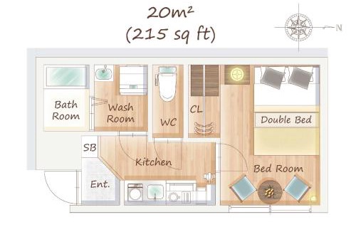 Kamitakada Apartment | THE CAMINO Nakano 202