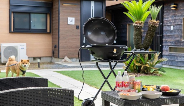 愛犬と泊まれる一棟貸しviilaはBBQグリル無料利用可能サーフィンや釣りの拠点として