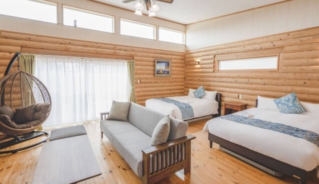 1 night Log house with private BBQ garden outd/Miyakojima Okinawa in Miyakojima