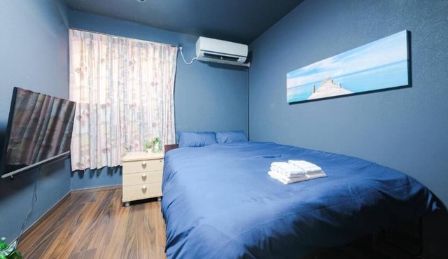 #102 Shiba | Double Bed, Sleeps 2 | Quiet 1st Floor, Near Tokyo Tower in Minato City
