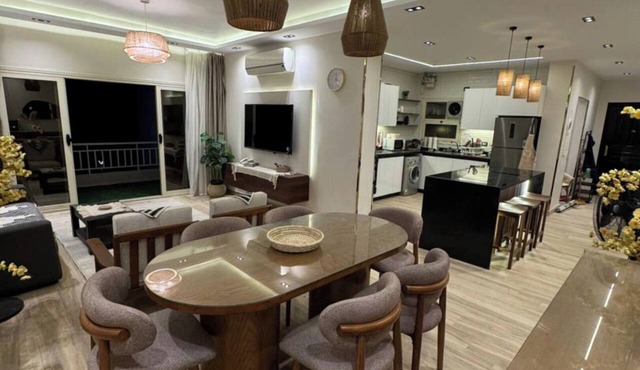 3-Bedroom Apartment with AC, Near Grand Egyptian Museum, Wasal Compound.