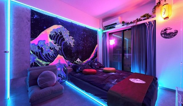 4min to Shinjuku, Close from Shibuya 1 ~ 2guests Tokyo CyberPunk Room in 新宿区余丁町