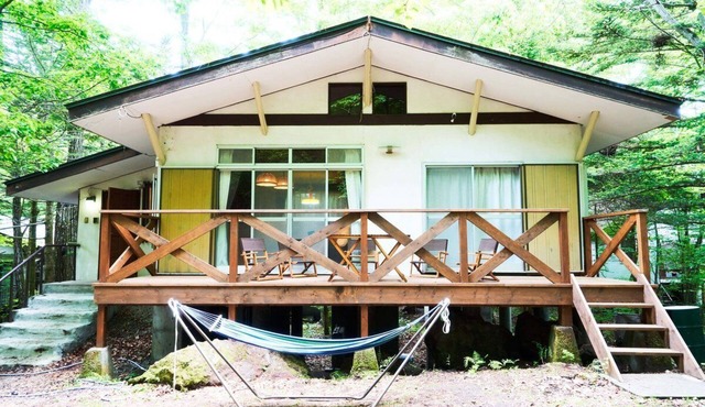A private villa you can enjoy outdoor activities such as BBQ, bonfires, sauna