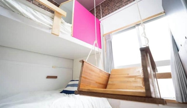Family Room with Bunk Bed and Tatami Indoor BBQ Available! in Naha