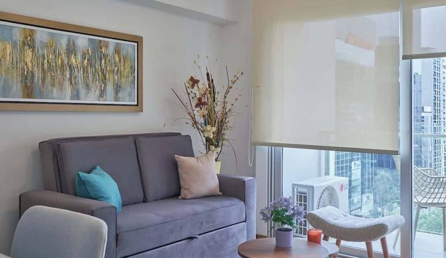 Geko l Cheery 1BR w/Balcony & AC in San Isidro