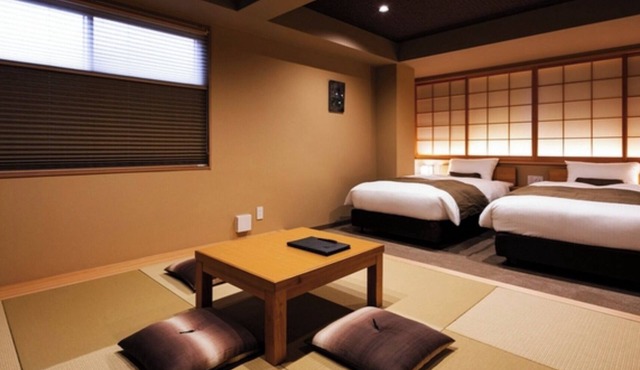 JapaneseWestern style moderate twin room for 4 p/Kyoto City Kyōto