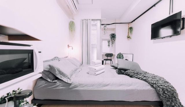 Minimalist Loft Namba Compact Studio with a 24-hour Gym MA805
