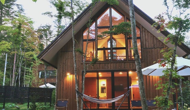 New Open Karuizawa Style Villa HIKARI Private yard Luxury kitchen BBQ bonfire / Kitasaku-gun Nagano