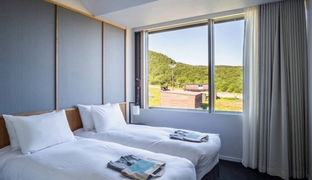 Nonsmoking 2bedroom suite twin East view Breakfast included Buffet/Abutagun Hokkaidō