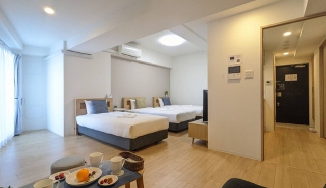 Nonsmoking 3 corner single beds Standard plan/Osaka Ōsaka in Osaka