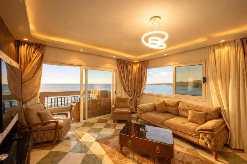 Panoramic seaview 3 bedroom apartment in sidi beshr alexandria