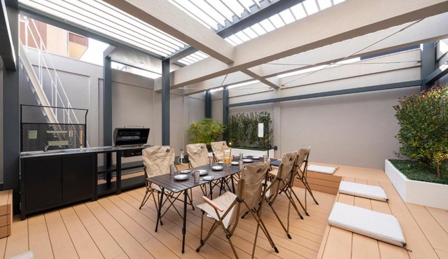 Personal Rooftop BBQ space! Shirakabanoyado - KI NO NOKI 白樺の宿 - 木の軒 in Osaka