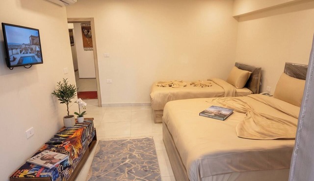 Pyramids View Family Room with Private Balcony