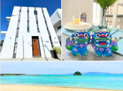 White Cube Yagaji 沖縄 - Kouri Churaumi - 1min Beach-Max 10ppl-2 Parking