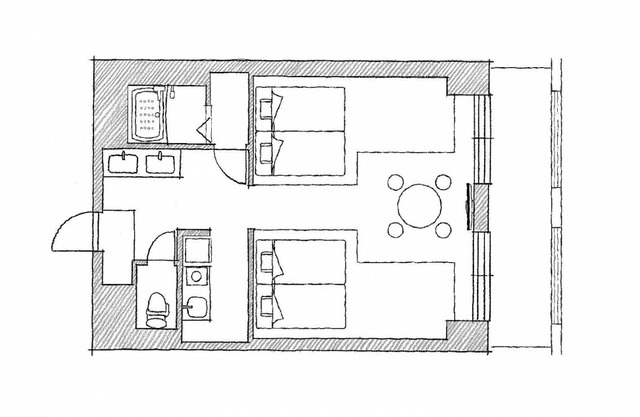 48 m² Hotel ∙ 1 bedroom ∙ 4 guests in 23 Chome-1 Odorinishi