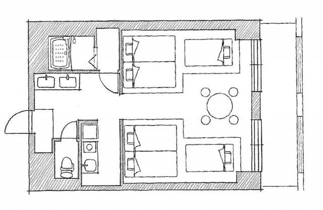 48 m² Hotel ∙ 1 bedroom ∙ 6 guests in 23 Chome-1 Odorinishi