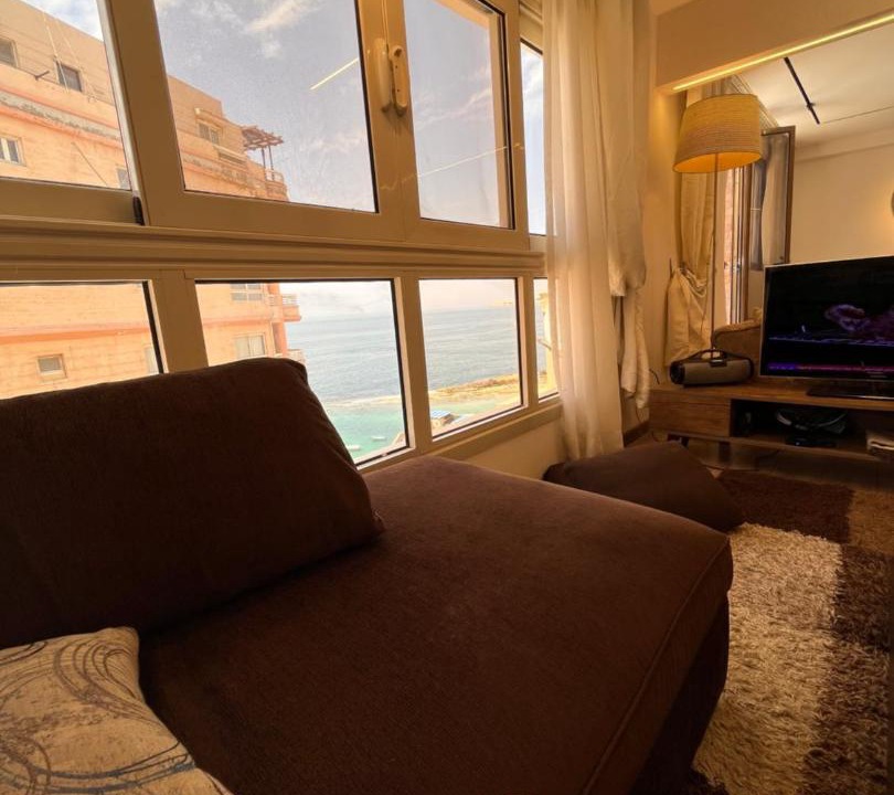 Al-Muntazah Apartment | شقة فندقية راقية ڤيو البحر بميامي الاسكندرية A unique sea view apartment in Miami, Alexandria