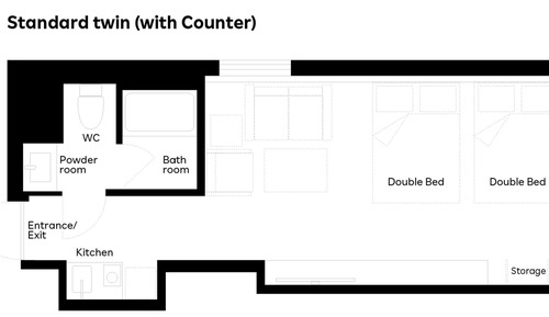 Standard Twin Room with Counter