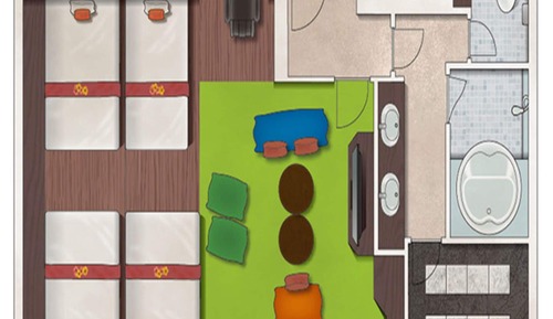 Executive Suite - 3 Queen Beds + Small Double Bed - Non-Smoking - Unlimited Alcohol with Light Snack