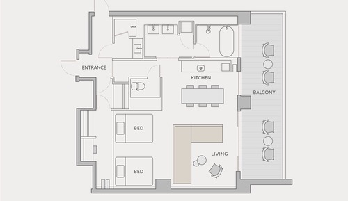Rooftop Jaccuzi Suite Deluxe,Non Smoking