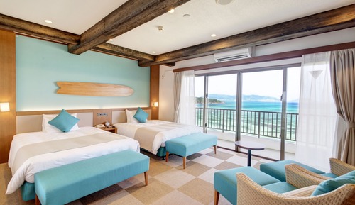 Ocean Front Deluxe Twin (Te-da Building7F), Non Smoking