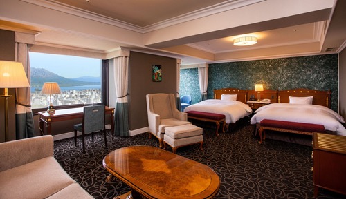 Premium Twin Room, Mt. Sakurajima View, Non Smoking (No Extra Bed)