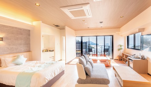 Modern western junior suit room,Non-smoking with open air-bath