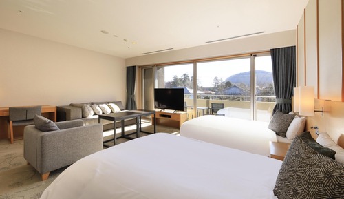 Japanese-Western style room with indoor hot spring bath (5 persons capacity), Non Smoking