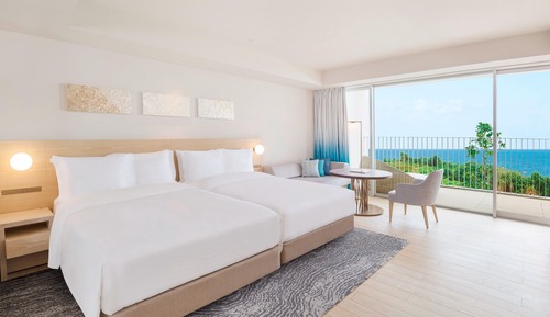 Room, 2 Double Beds, Ocean View (Balcony)