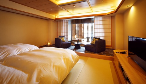 Japanese Modern Twin Room A Type Open-air bath with Terrace, Non-Smoking
