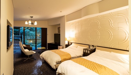 Twin Room with Private Open-air Bath 28sqm - Mountain View
